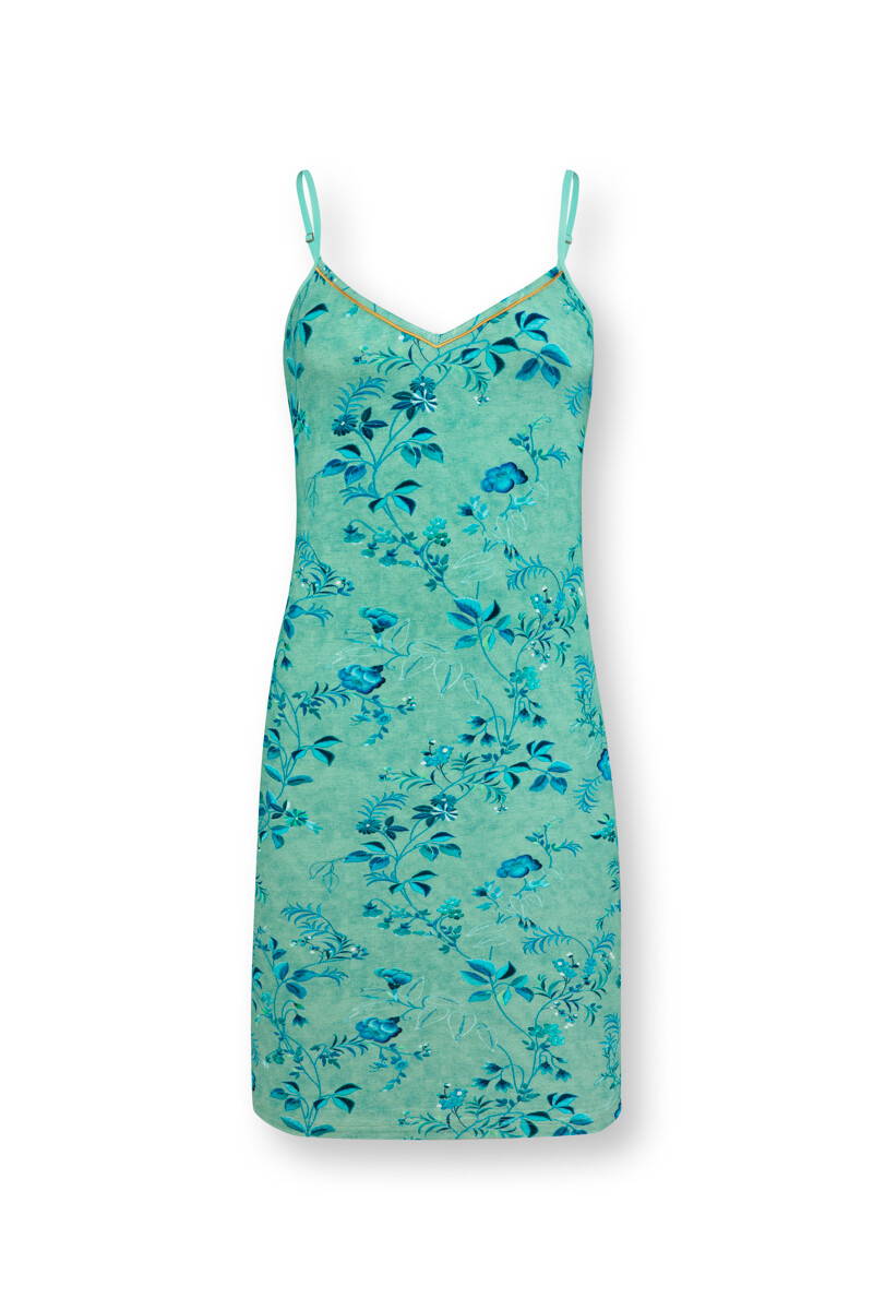 Color Relation Product Nightdress Sleeveless Tokyo Blossom Green
