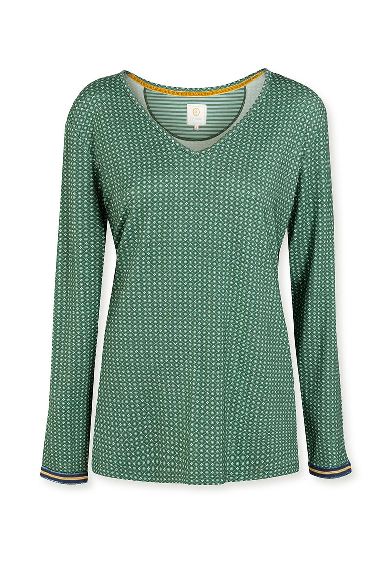 Color Relation Product Long Sleeve Star Tile Green