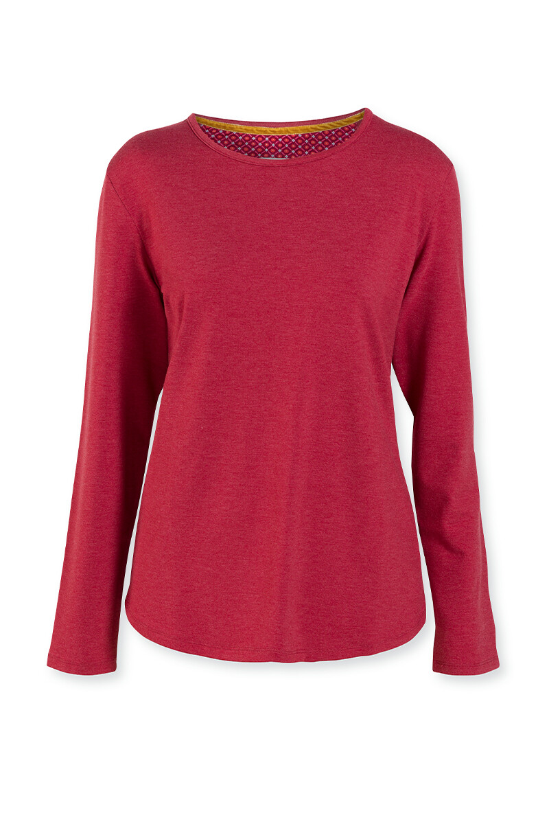 Color Relation Product Long Sleeve Melee Red