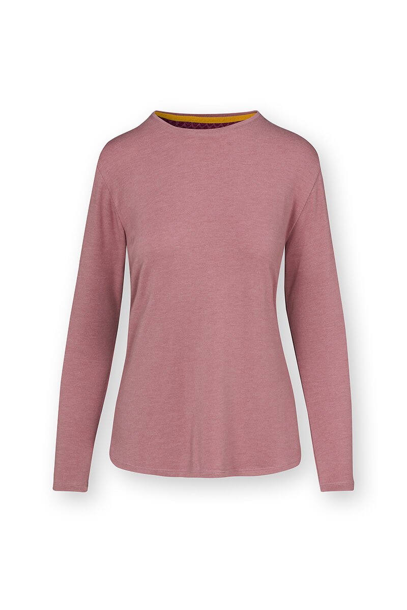 Color Relation Product Tom Long Sleeve Top Melee Solid Light Pink