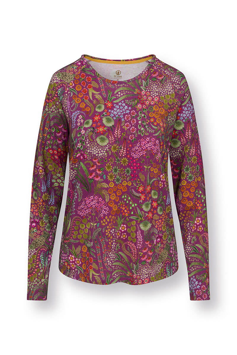 Color Relation Product Tina Long Sleeve Top Querida Pink