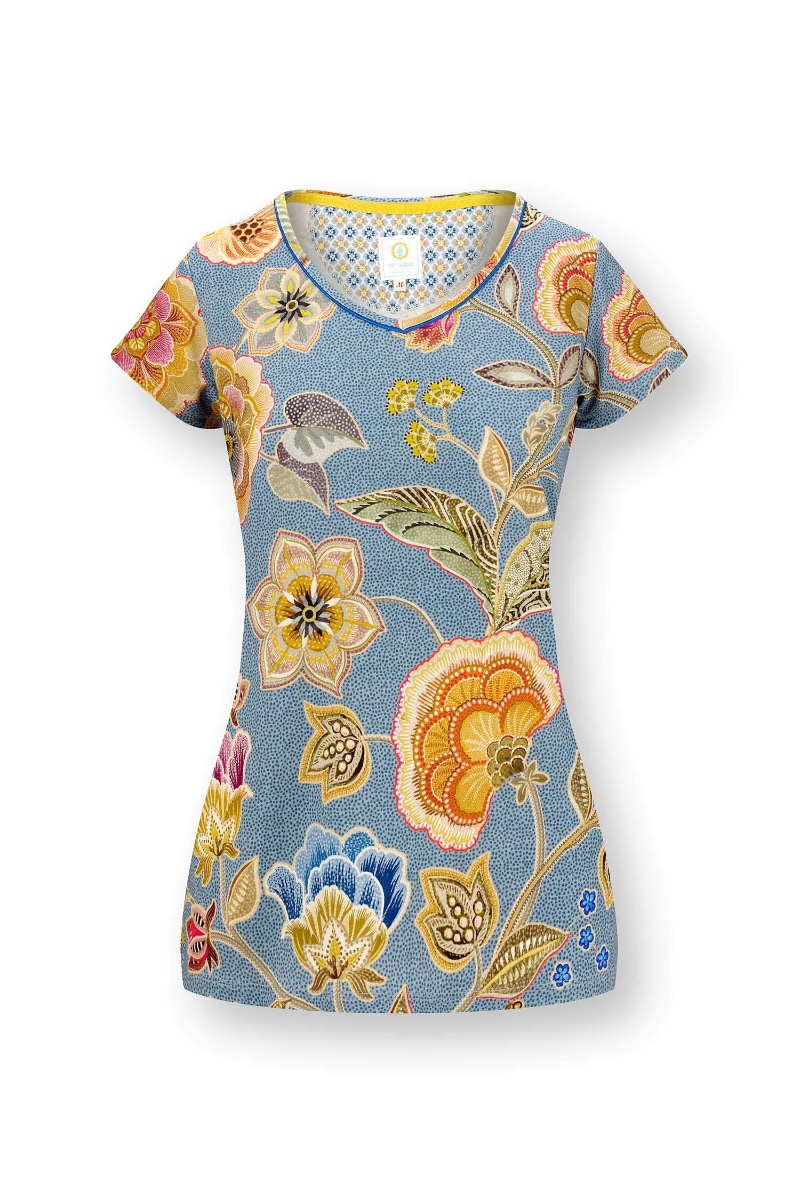 Color Relation Product Toy Top Short Sleeve Matata Blue