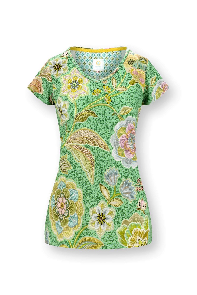 Color Relation Product Toy Top Short Sleeve Matata Green