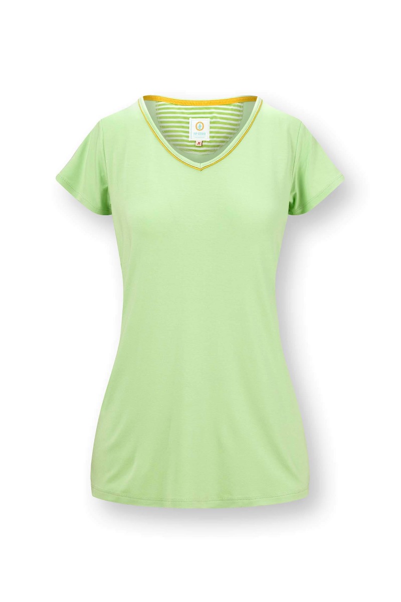 Color Relation Product Toy Top Short Sleeve Solid Green