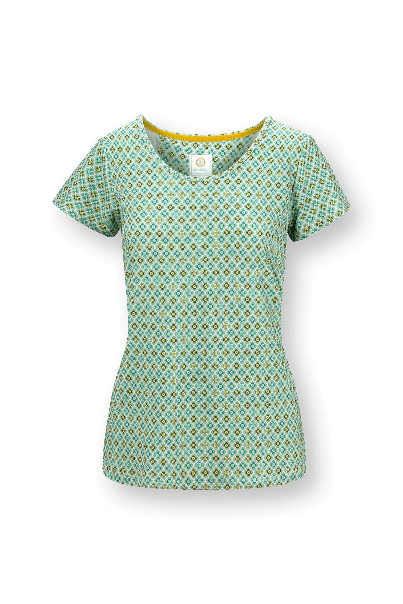 Color Relation Product Tilly Top Short Sleeve Mojo Green