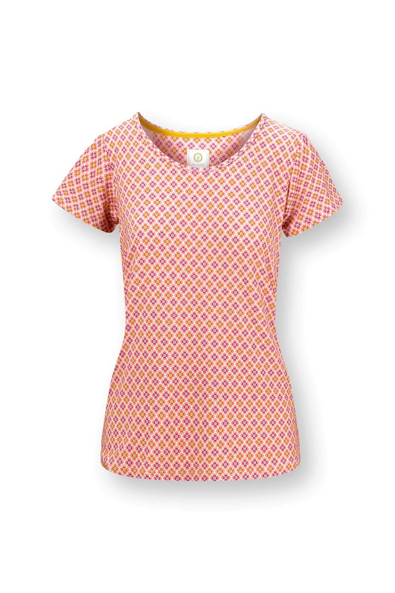 Color Relation Product Tilly Top Short Sleeve Mojo Pink