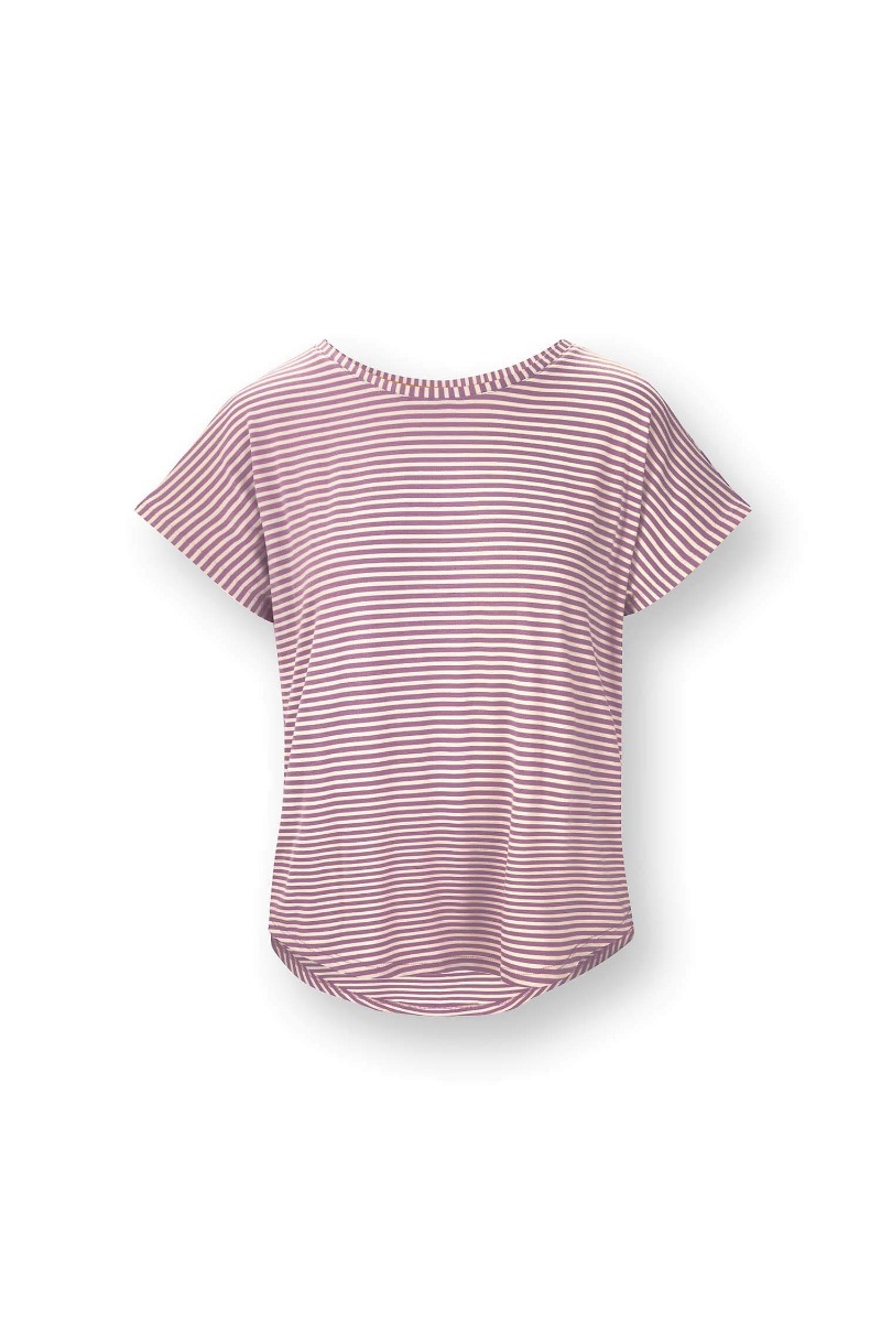 Color Relation Product Tatum Top Short Sleeve Little Sumo Stripe Lilac