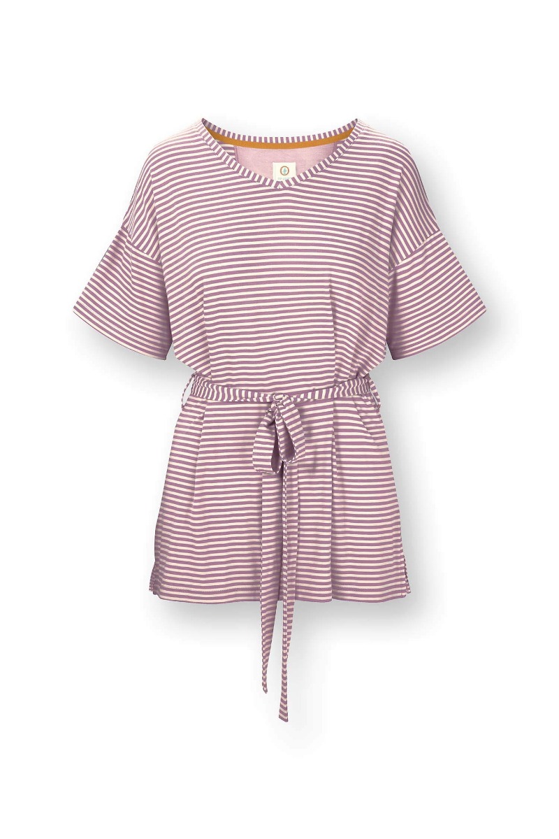 Color Relation Product Tonya Top Short Sleeve Little Sumo Stripe Lilac