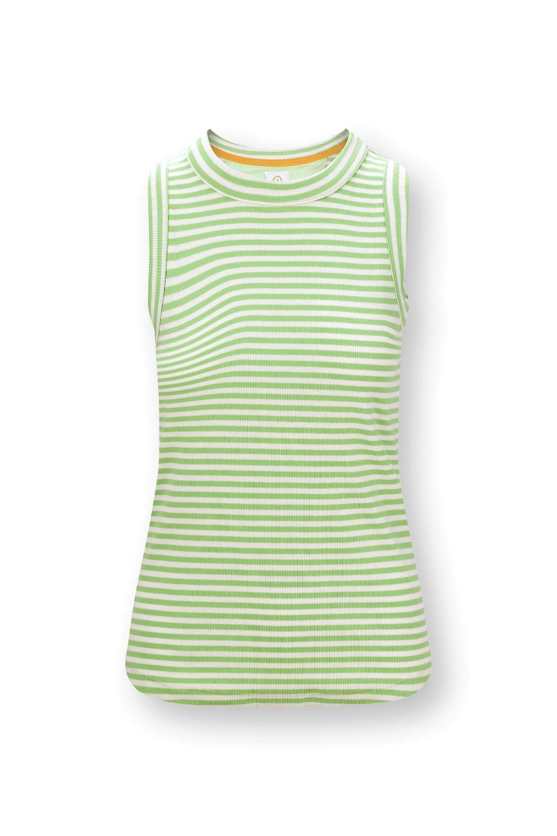 Color Relation Product Trinity Top Sleeveless Little Sumo Stripe Green