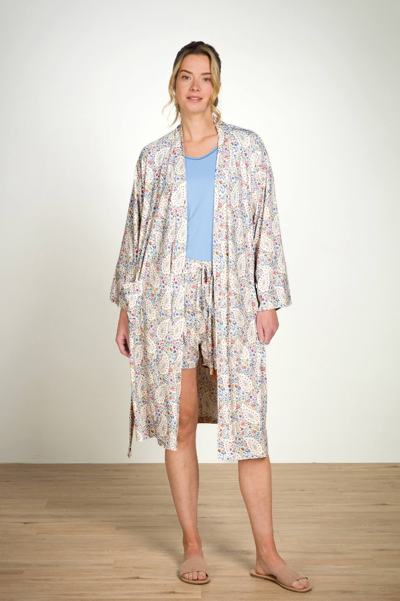 Pip Studio Naomi Kimono Kairi Bloom Blauw S - Officiële Webshop