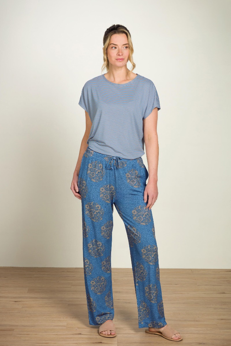Pip Studio Belin Lange Broek Namaste Blauw M - Officiële Webshop