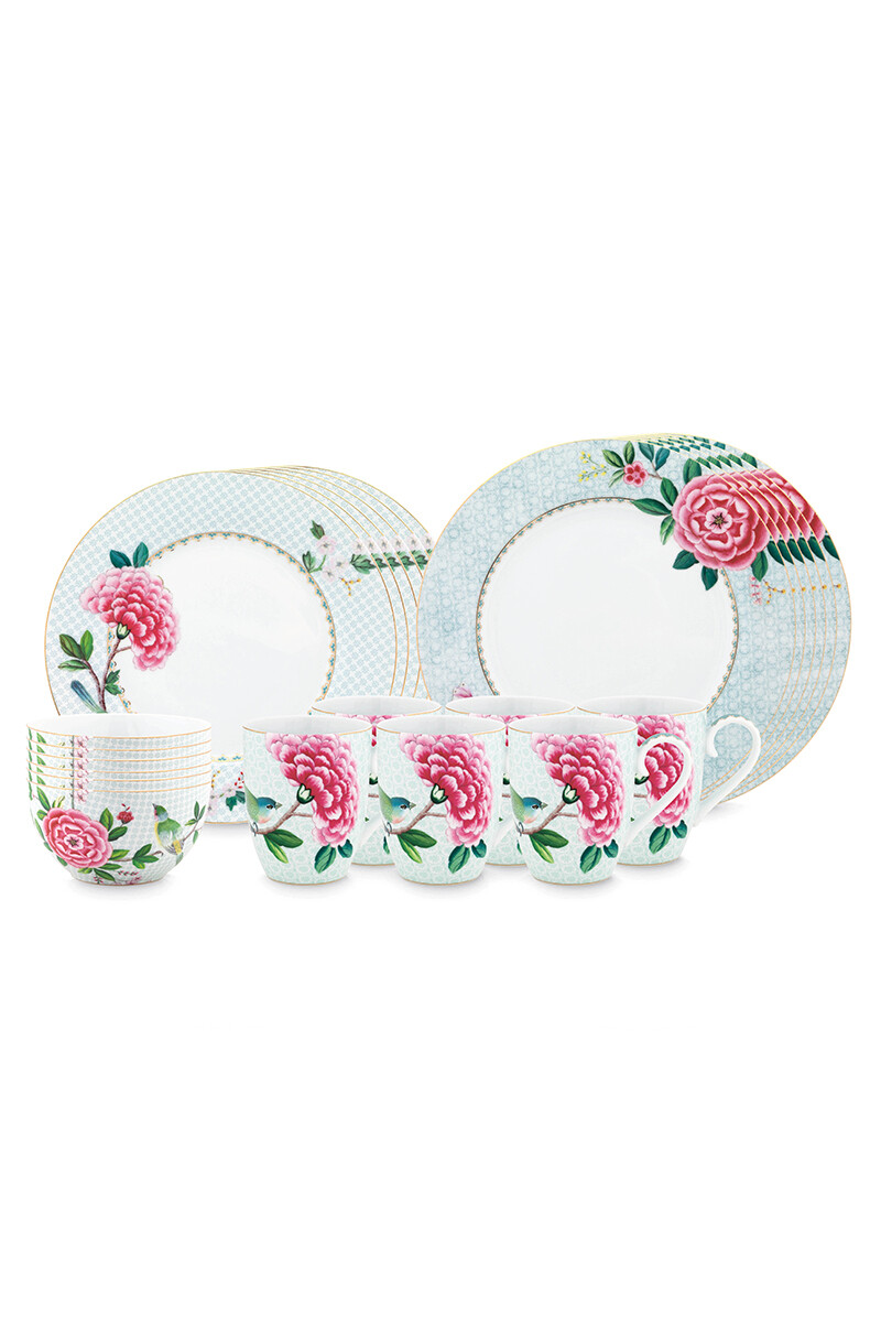Color Relation Product Blushing Birds Dinner Set/24 Weiß