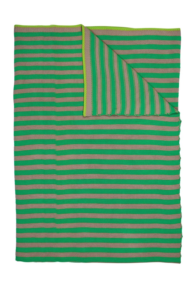 Color Relation Product Throw Bonsoir Stripe Green