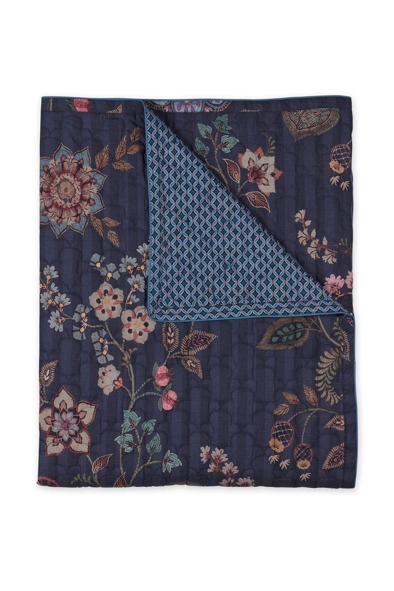 Pip Studio Quilt Buenas Noches Donkerblauw 180x260cm