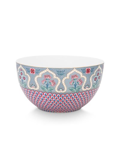 bowl-flower-festival-light-blue-scallop-print-pip-studio-18-cm