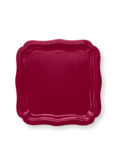 schaal-metaal-donker-roze-vierkant-pip-studio-woon-accessoires-40x40-cm