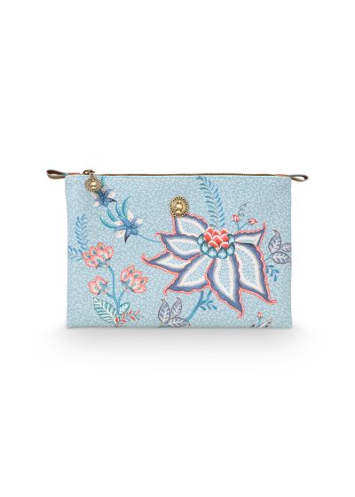 cosmetic-pouch-flower-festival-light-blue-red-floral-print-19,5x13x1-cm