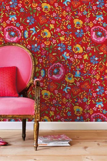 fotobehang-vliesbehang-bloemen-rood-pip-studio-embroidery