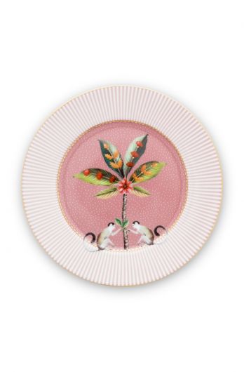 Cake-plate-17-cm-pink-gold-details-la-majorelle-pip-studio