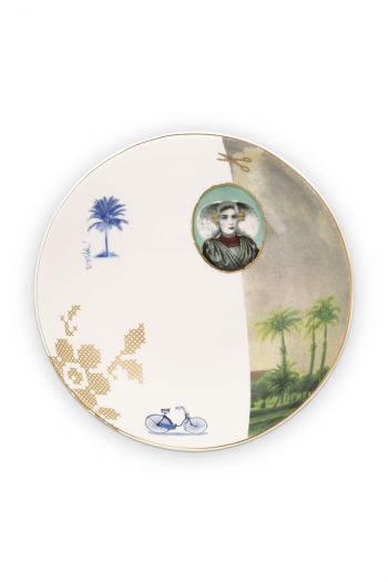 soup-plate-deep-18-cm-white-palm-tree-print-heritage-pip-studio
