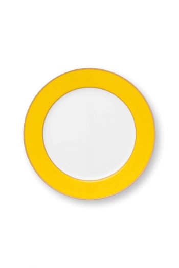 plate-pip-chique-gold-yellow-23cm-bone-china-porcelain-pip-studio