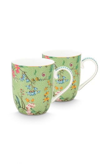 mug-set/2-jolie-green-flower-details-small-145-ml-pip-studio