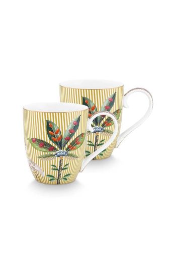 XL-mug-set-2-yellow-la-majorelle-pip-studio-coffee-mugs-450-ml