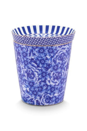 royal-stripes-set-2-tasse-blumen-teebeutelablage-blau-230ml-porzellan-pip-studio