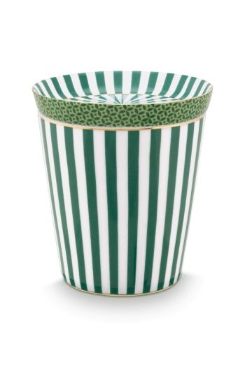 set-2-mug-small-without-ear-royal-stripes-tea-tip-green-230ml-porcelain-pip-studio