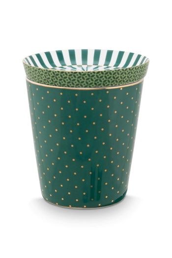 set-2-mug-small-without-ear-royal-dots-tea-tip-green-230ml-porcelain-pip-studio