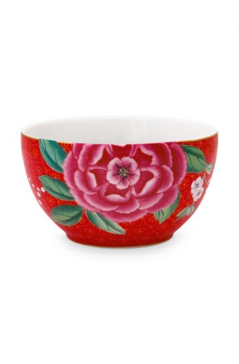 bowl-small-red-flower-print-blushing-birds-pip-studio-9,5-cm