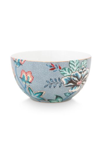 bowl-flower-festival-light-blue-floral-print-pip-studio-12-cm
