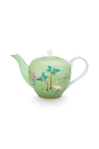 tea-pot-jolie-green-gold-details-small-porcelain-pip-studio-750-ml