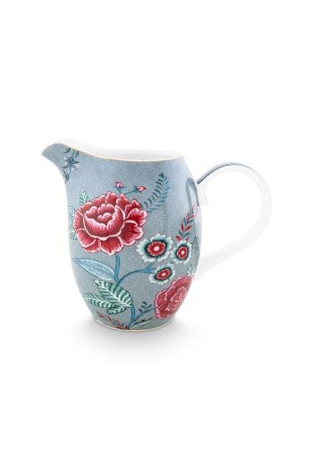 jug-large-flower-festival-light-blue-950-ml-floral-porcelain-pip-studio