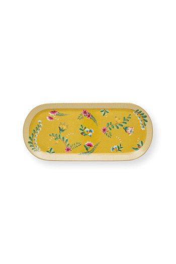 cake-tray-la-majorelle-yellow-33.3x15.5-cm-floral-porcelain-pip-studio