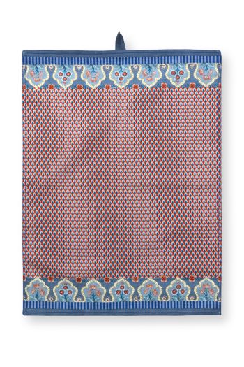 tea-towel-flower-festival-blue-red-cotton-floral-print-pip-studio-50x70-cm