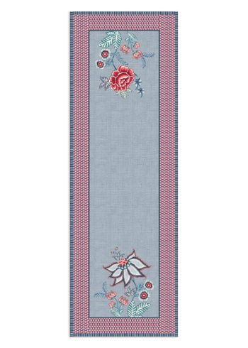 tafelkleed-flower-festival-blauw-katoen-bloemen-print-pip-studio-50x150-cm