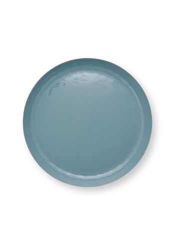 schaal-metaal-donker-blauw-rond-pip-studio-woon-accessoires-50-cm
