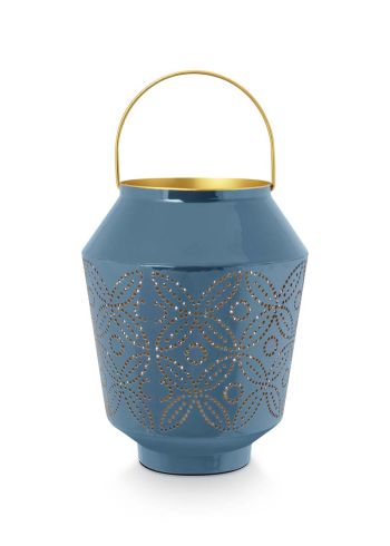lantaarn-geëmailleerd-blauw-pip-studio-woon-accessoires-29-cm