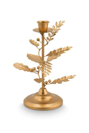 candle-holder-gold-leaves-shape-metal-21.5-cm-pip-studio-christmas-decoration