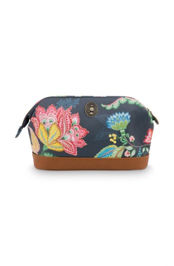 Cosmetic-purse-medium-blue-floral-jambo-flower-pip-studio-22,5x9,5x15