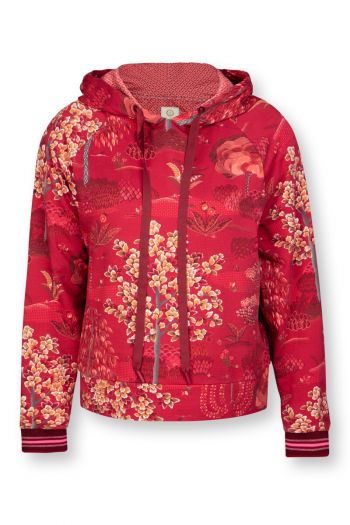 top-long-sleeve-tamara-exotic-print-red-japanese-garden-pip-studio-xs-s-m-l-xl-xxl