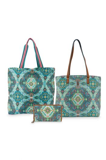 cadeau-set-tassen-set-blauw-botanische-print-drie-stuks-pip-studio