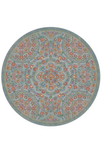 Pip-Studio-Round-Carpet-Il-Ricamo-by-Pip-Light-Blue-Cotton