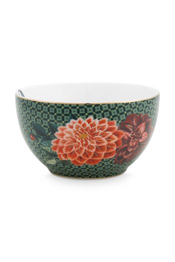 bowl-winter-wonderland-made-of-porcelain-with-a-squirrel-and-flowers-in-green-9,5-cm