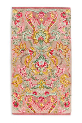 beach-towel-khaki-botanical-pattern-pip-studio-100x180-velours