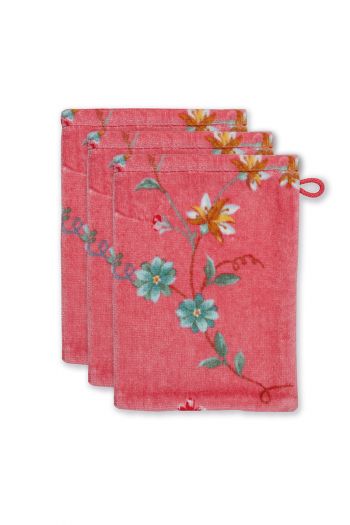 Washcloth-floral-set/3-print-pink-16x22-cm-pip-studio-les-fleurs-cotton