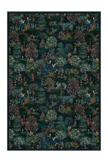 vloerkleed-botanische-print-donkerblauw-pip-garden-pip-studio-155x230-185x275-200x300