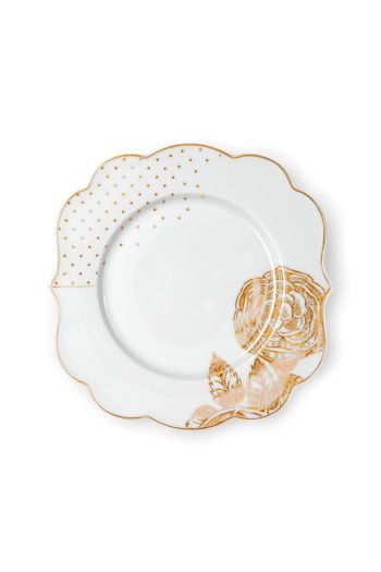 pastry-plate-royal-white-gold-details-pip-studio-17-cm