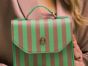 Frances cross body bag small - stripe green